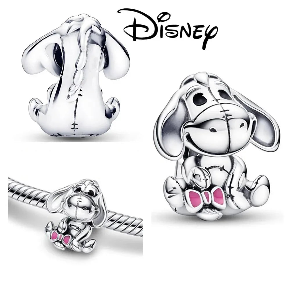 Disney Stitch and Minnie Mouse Charms Dangle Fit 925 Silver Bracelet for Jewelry Making