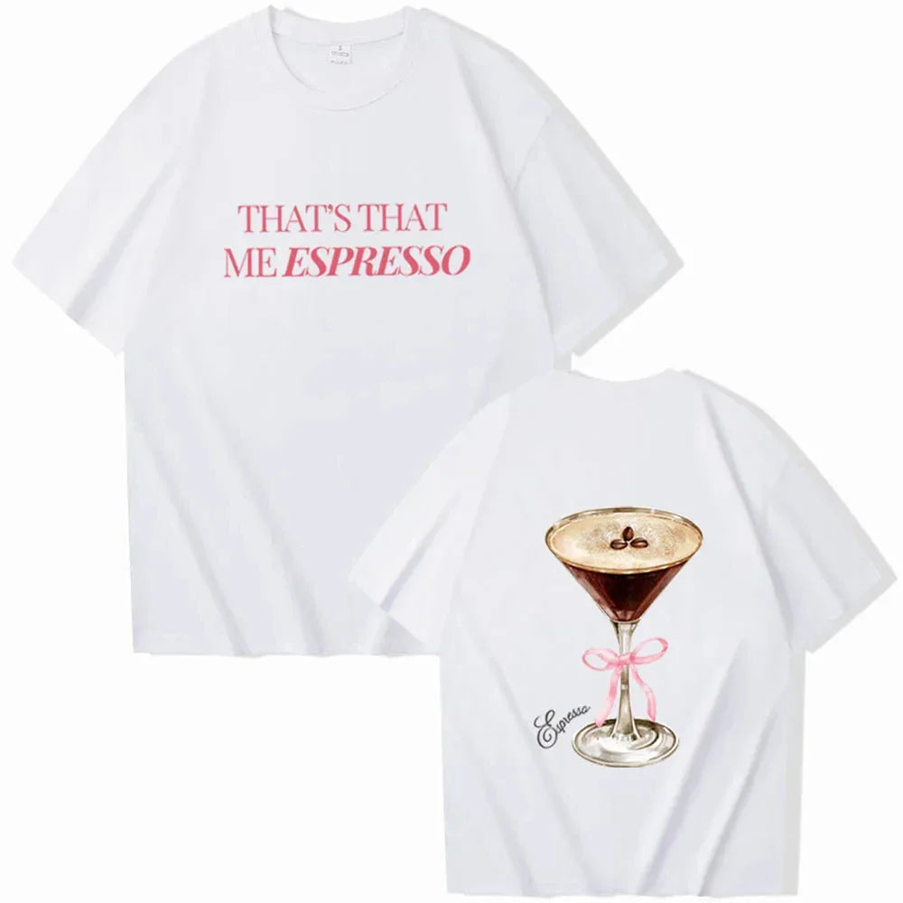 Sabrina Carpenter Espresso Album T-Shirt Unisex Harajuku O-Neck Short Sleeve Shirt