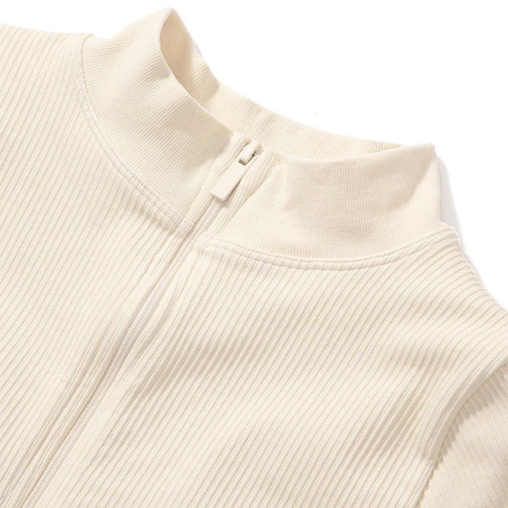 Bodycon Long Sleeve Jumpsuit for Women Zipper Romper Playsuit Fashion Streetwear Autumn Winter Slim Fit Bodysuit