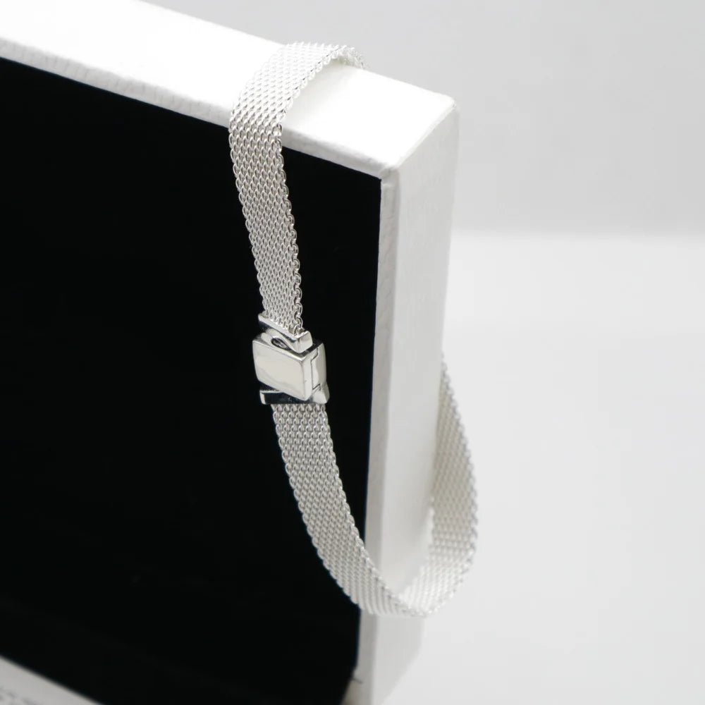 Heart-Shaped Buckle Crown Moon Stars Bracelet with Bead Pendant for DIY Women Jewelry