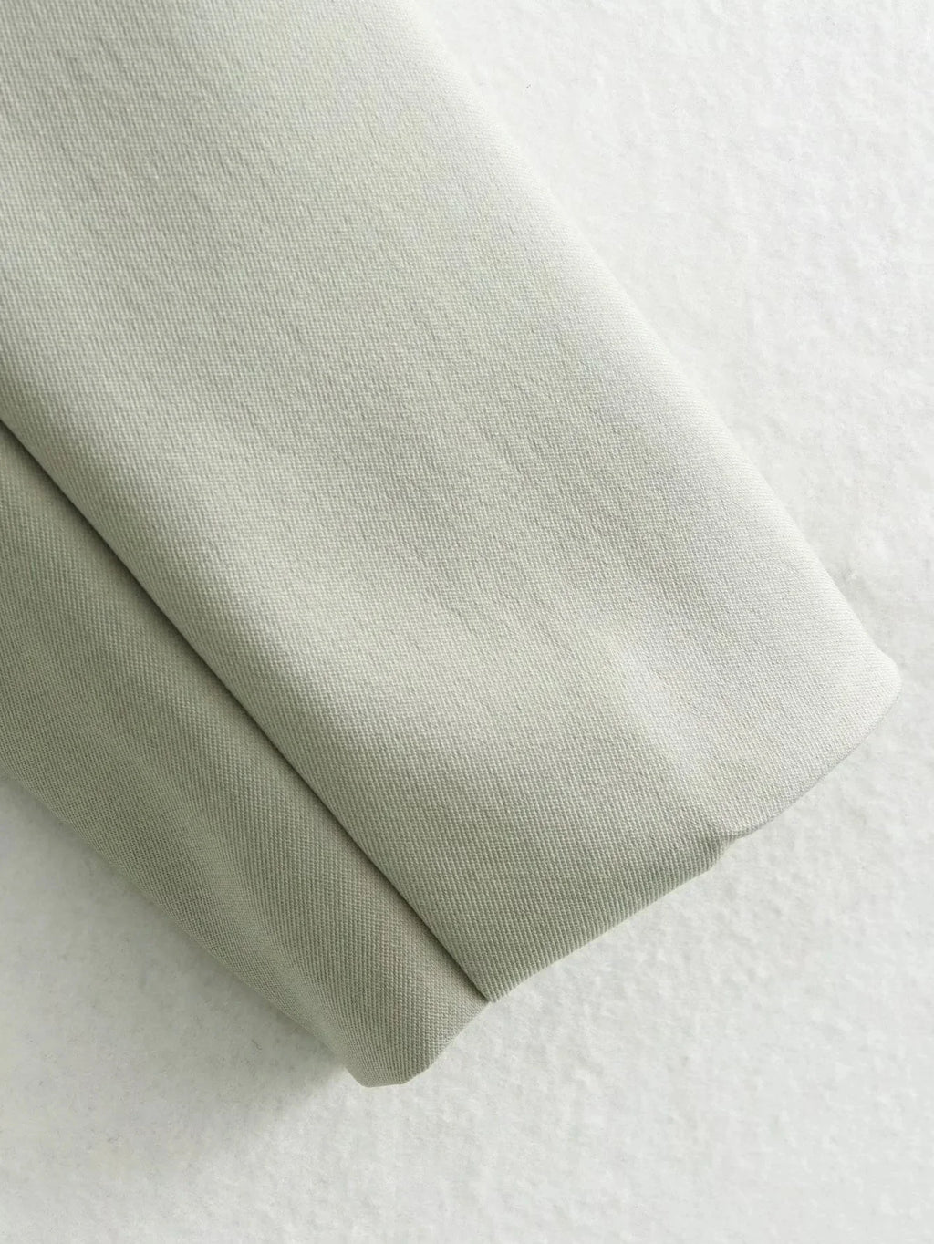 Casual Women Solid Suit Set with Pockets Turn Down Collar Short Jacket and Chic Wide Leg Pants for Spring and Summer Streetwear