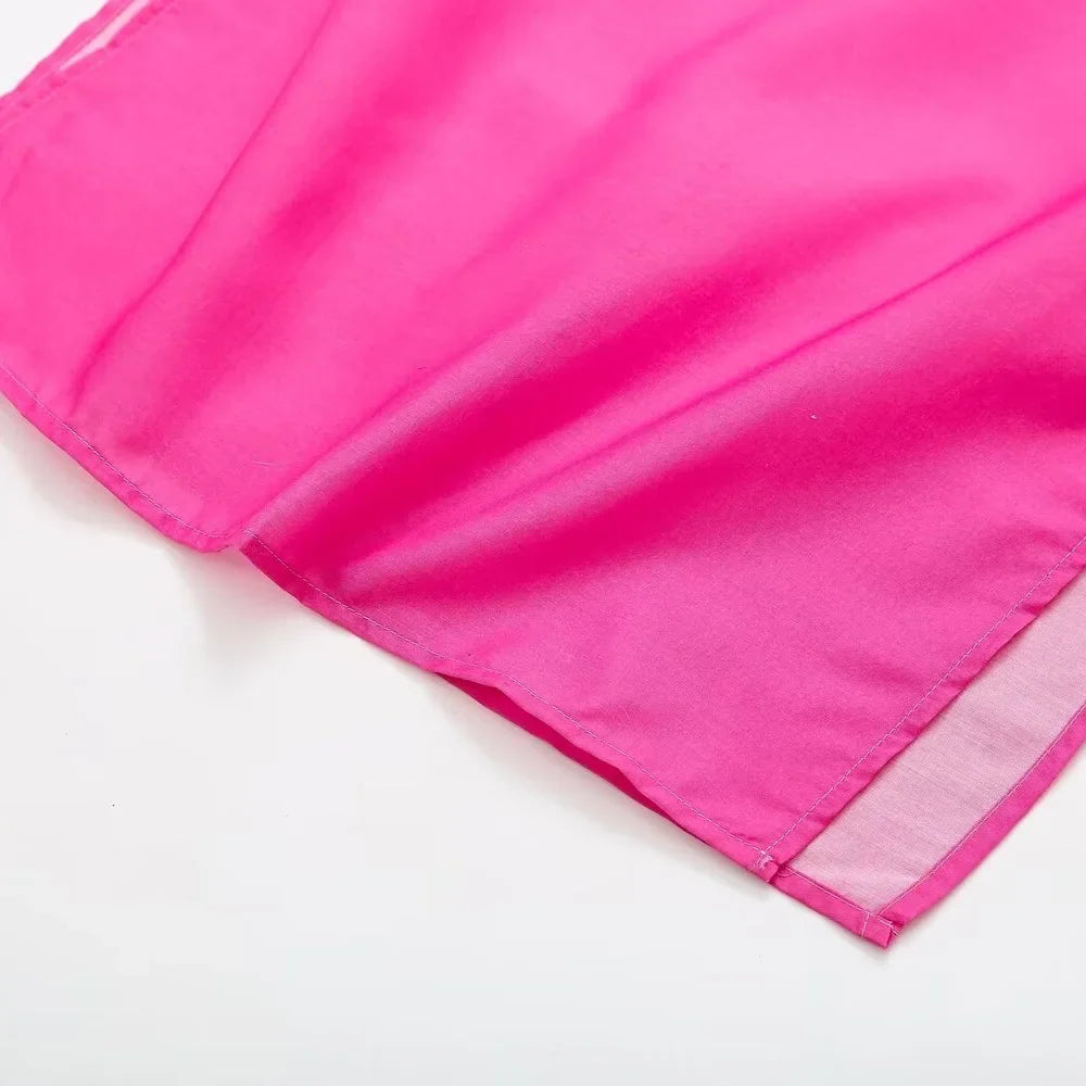 Women's Sleeveless Wrap Dress Printed Slim Fit Casual