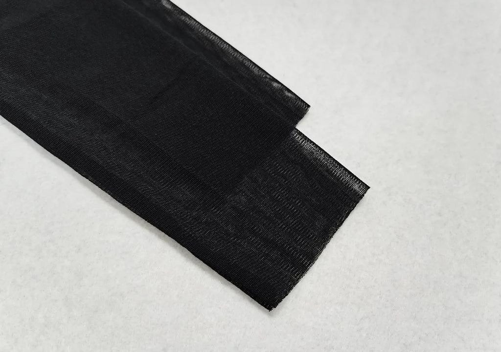 Black Mesh Beach Cover Up Dress For Women See Through