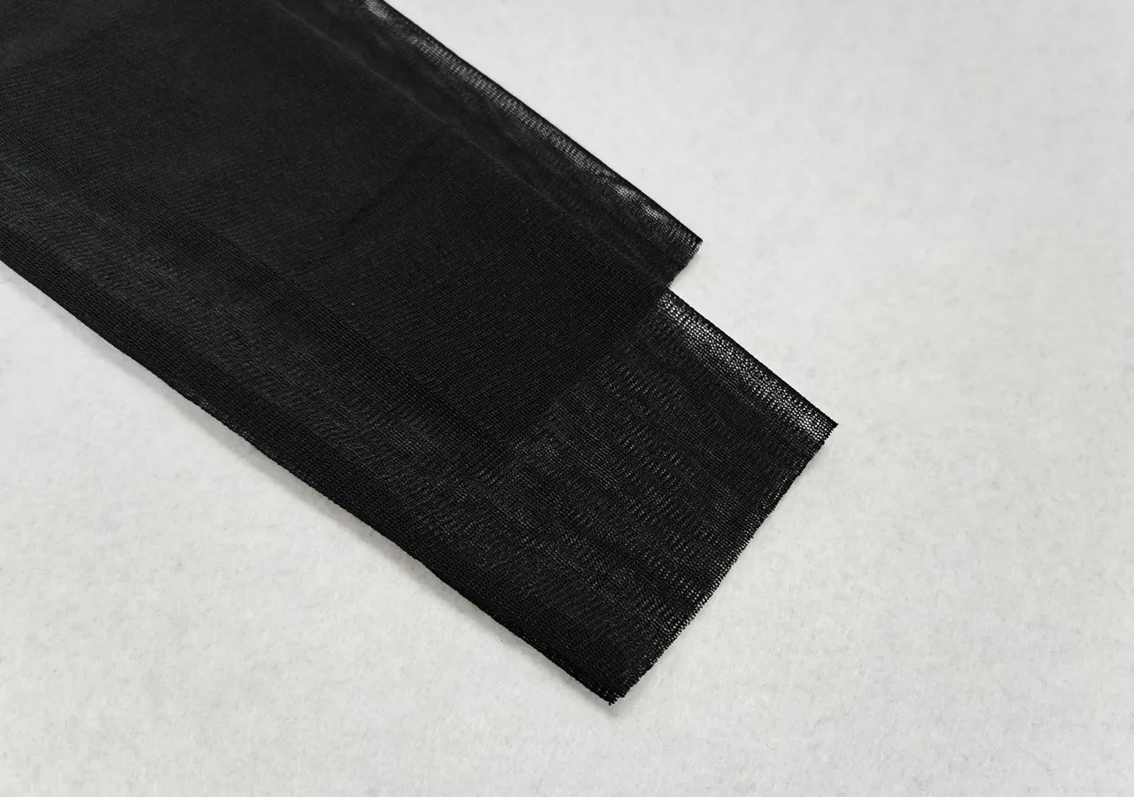 Black Mesh Beach Cover Up Dress For Women See Through