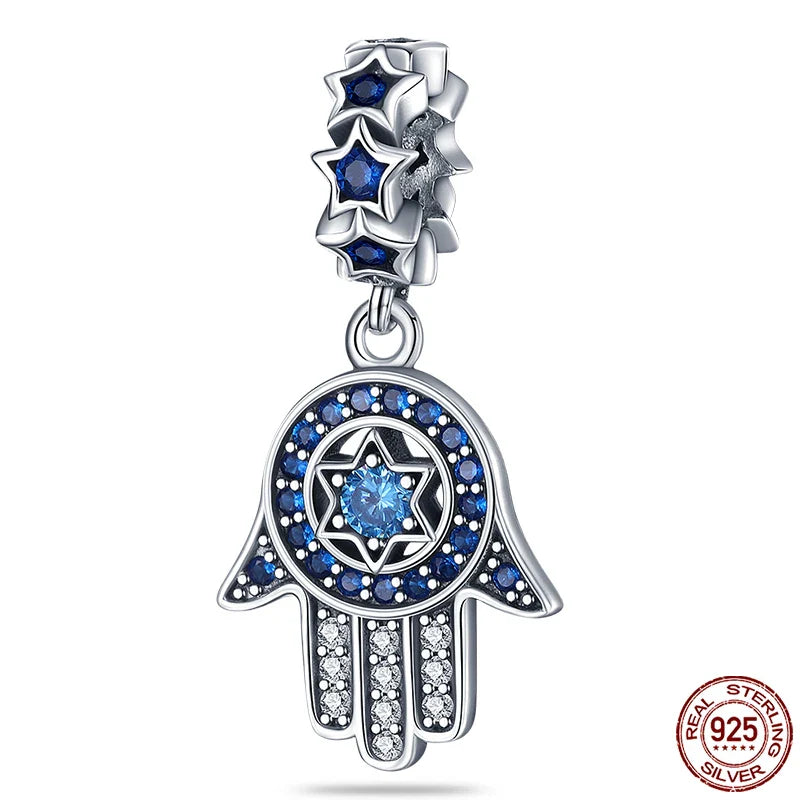 925 Silver Devil's Eye Charms Beads for Women DIY Jewelry Making