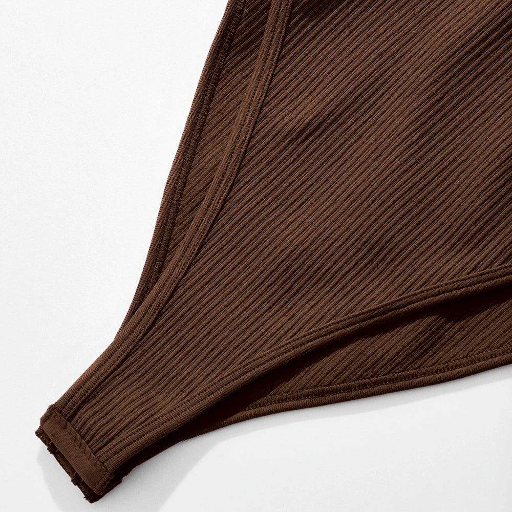 Women's Button Front Square Neck Ribbed Sleeveless Skinny Bodysuit Slimming Shapewear Casual Tank Top