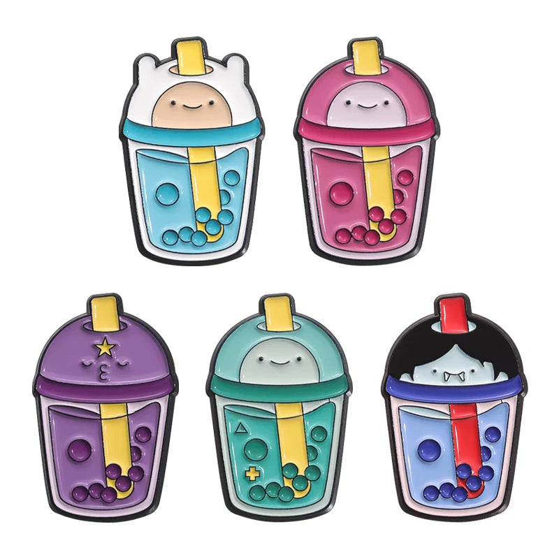 Cute Cartoon Anime Character Enamel Pins Custom Little Monk Brooches Funny Jewelry Gift for Friends