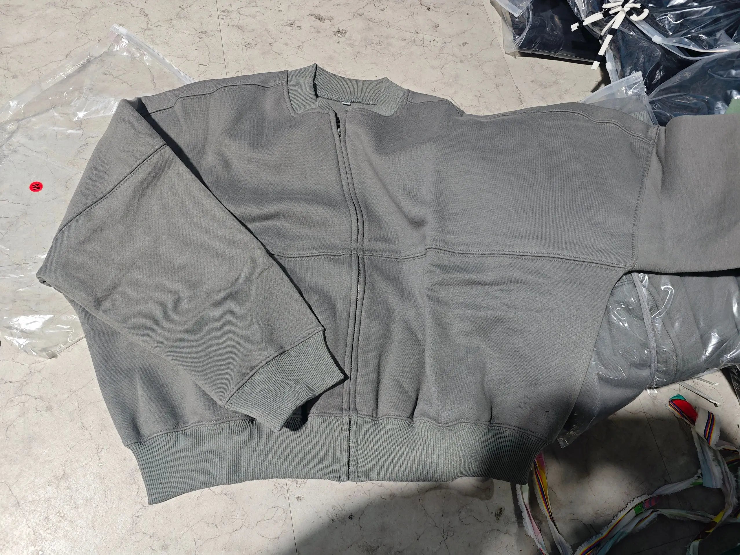 Autumn Women's Thick Hoodie Coat with Drawstring High Waist Loose Casual Pants Set Soft Fleece Lined Streetwear