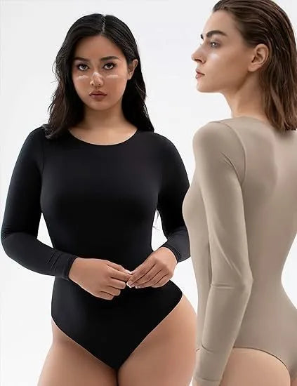 Elegant Round Neck Long Sleeve Jumpsuit for Women Premium Lightweight Summer Fashion Romper