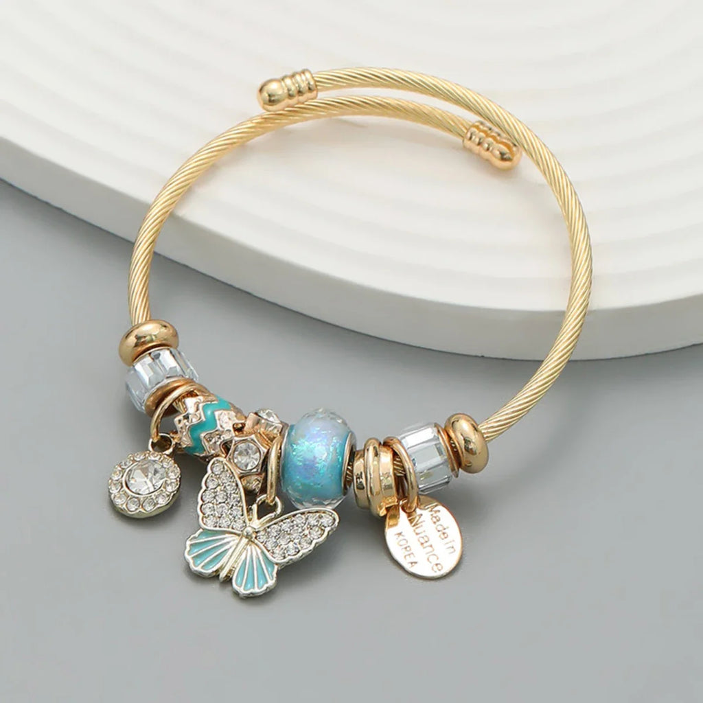 Fashionable Stainless Steel Beaded Love Bracelet for Women Perfect for Dating and Daily Wear