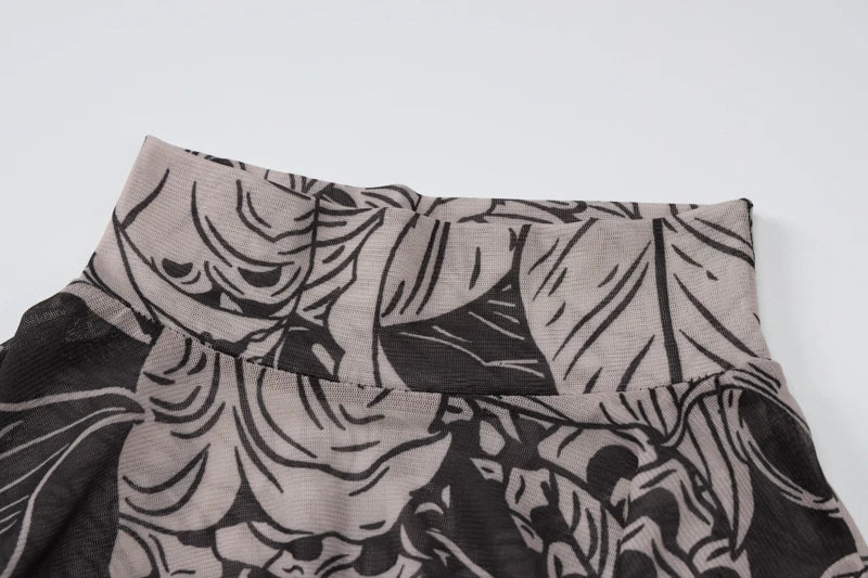 Women Mesh See Through Bodycon Long Sleeve Dress Autumn