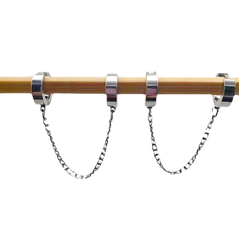 Stainless Steel Painless Ear Clip Earrings Non Piercing Fake Earrings for Men and Women