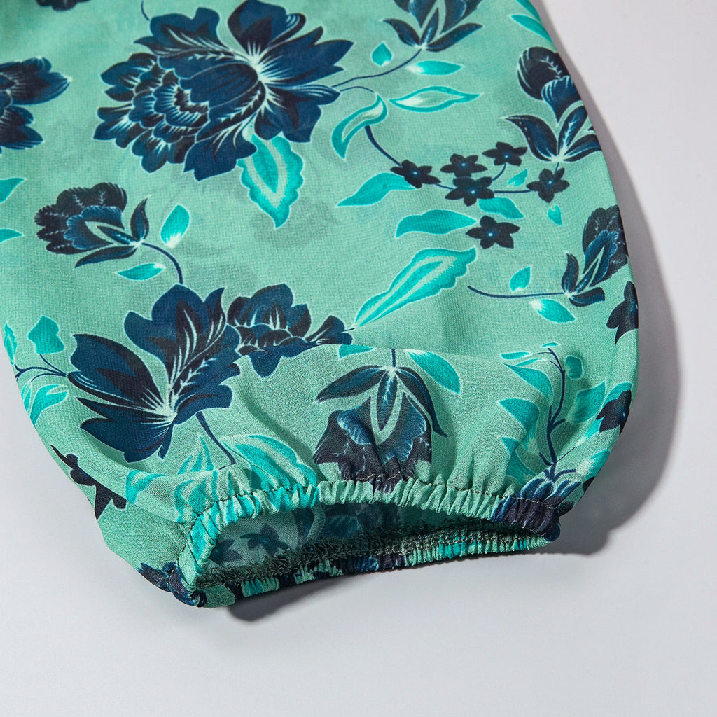 Boho Floral Summer Maxi Dress For Women Beach Wrap Dress