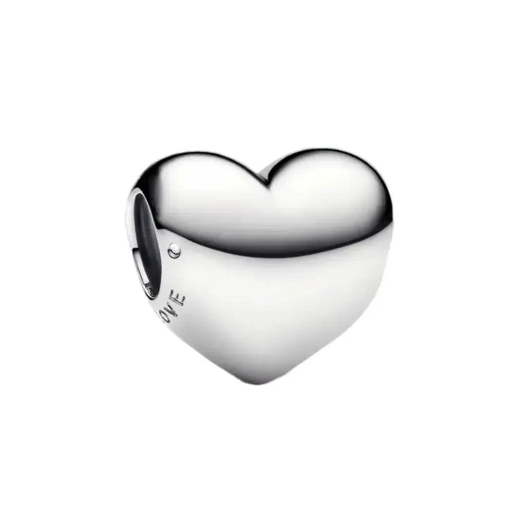 Pink Flower Caterpillar DIY 925 Sterling Silver Bead for Bracelet Bangle Jewelry Accessories