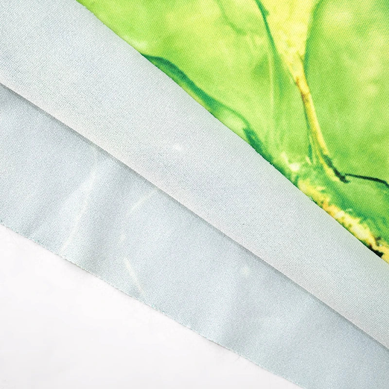 One Shoulder Backless Gradient Print Dress For Party