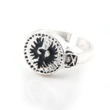 Dark Souls Adjustable Gemstone Ring Chrysanthemum Design for Cosplay Jewelry Accessories