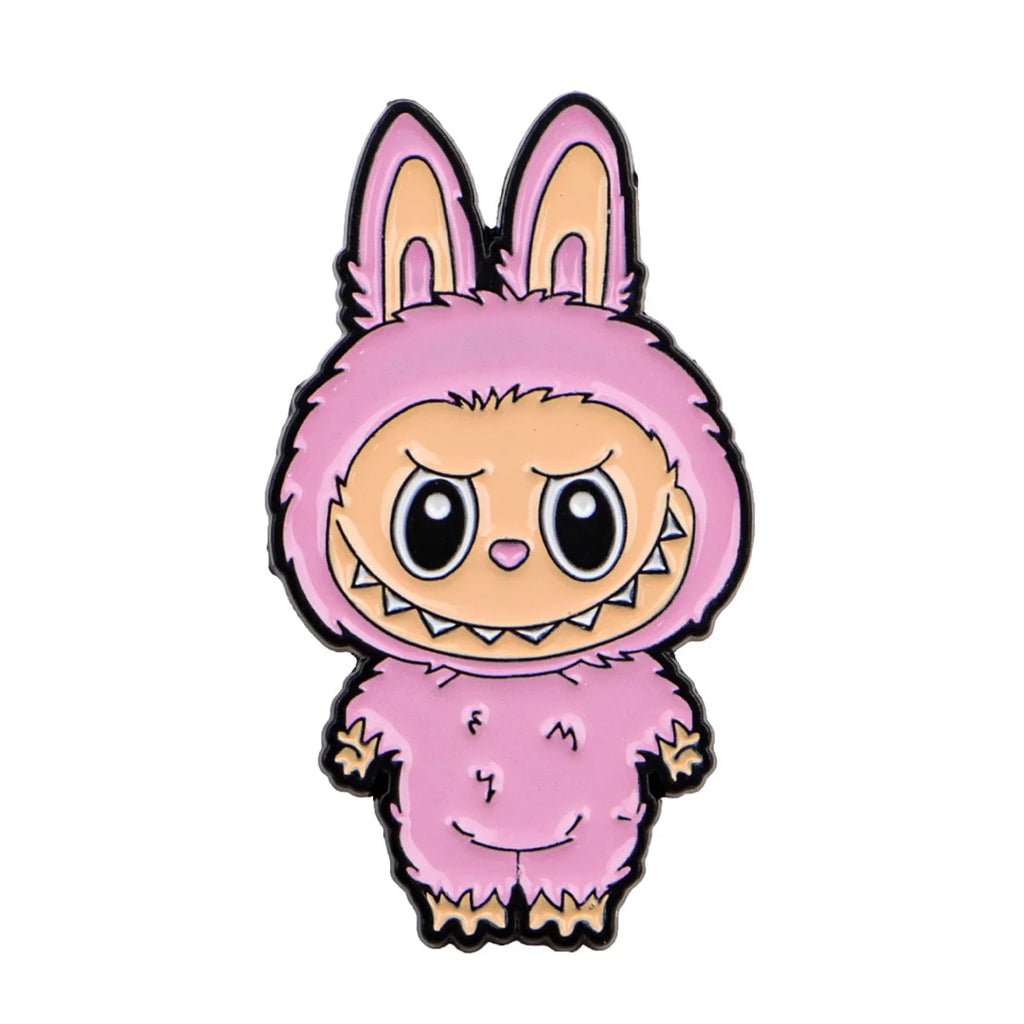 Cute Monster Enamel Pins for Cartoon Anime Lovers - Genie Pin Badge for Backpacks, Lapel Brooch, and Fashion Accessories