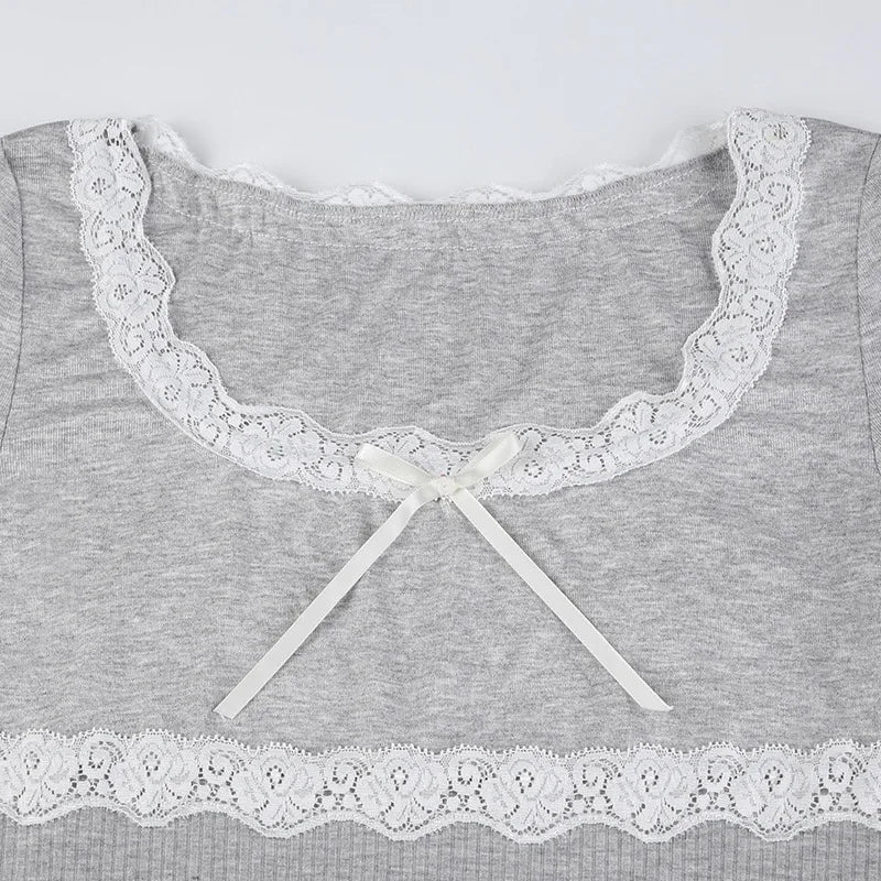 Black Long Sleeve Lace Bodycon Mini Dress For Party