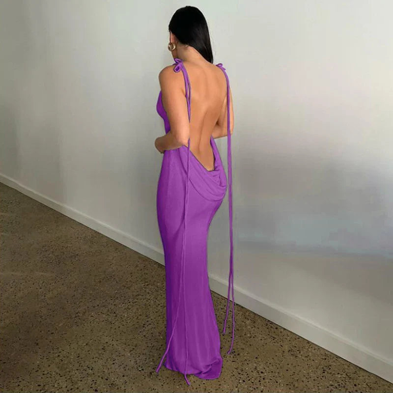 Sexy Strapless Dress Hang Neck Summer Fashion Style