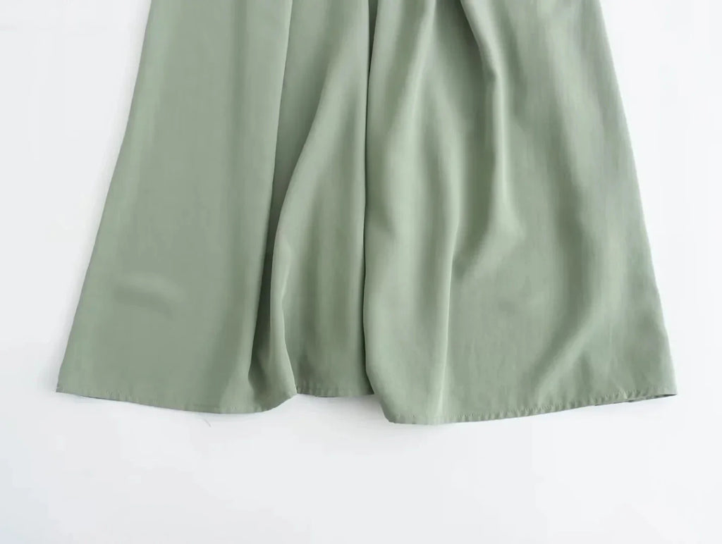 Backless Slip Midi Dress For Summer Beach In Black