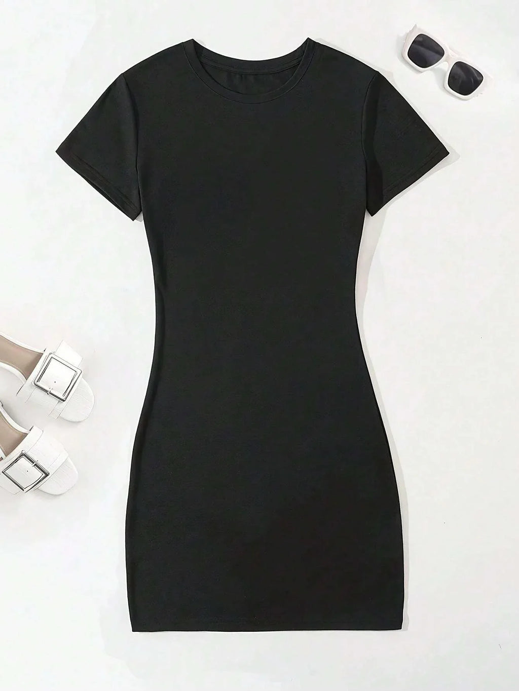 Printed Summer Dress Slim Fit A Line Shirt Dress For Women