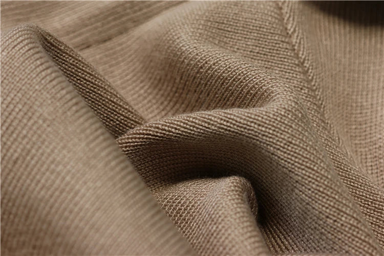 Knitted Loose Women Pant Suit Set with O Neck Pullover and Wide Leg High Waist Pants