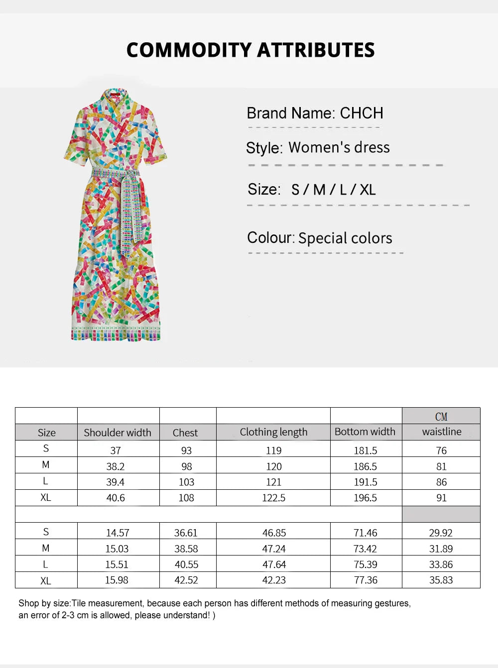 Summer Printed Shirt Dress For Women With Lapel Half Sleeve