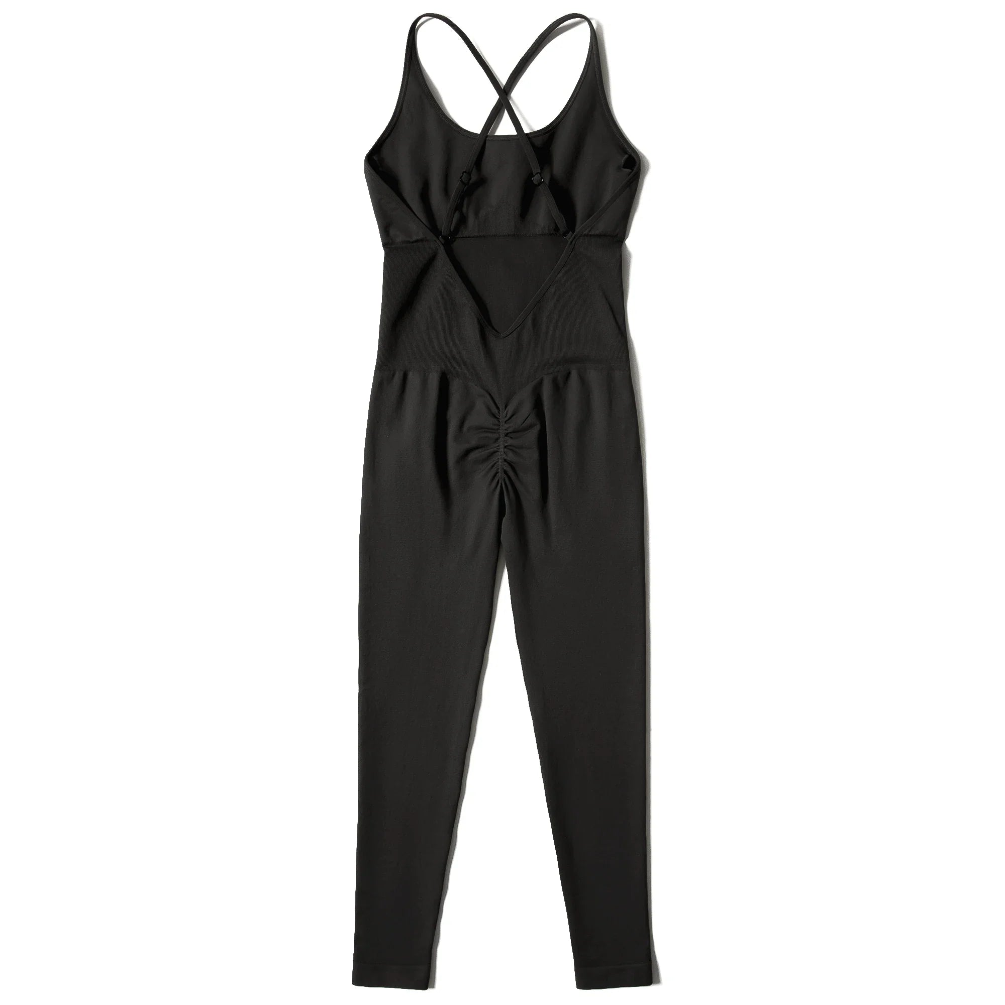 Solid Sexy Sleeveless Jumpsuit for Women Summer Backless Bodycon Romper Casual Playsuit Trendy Sportswear Streetwear
