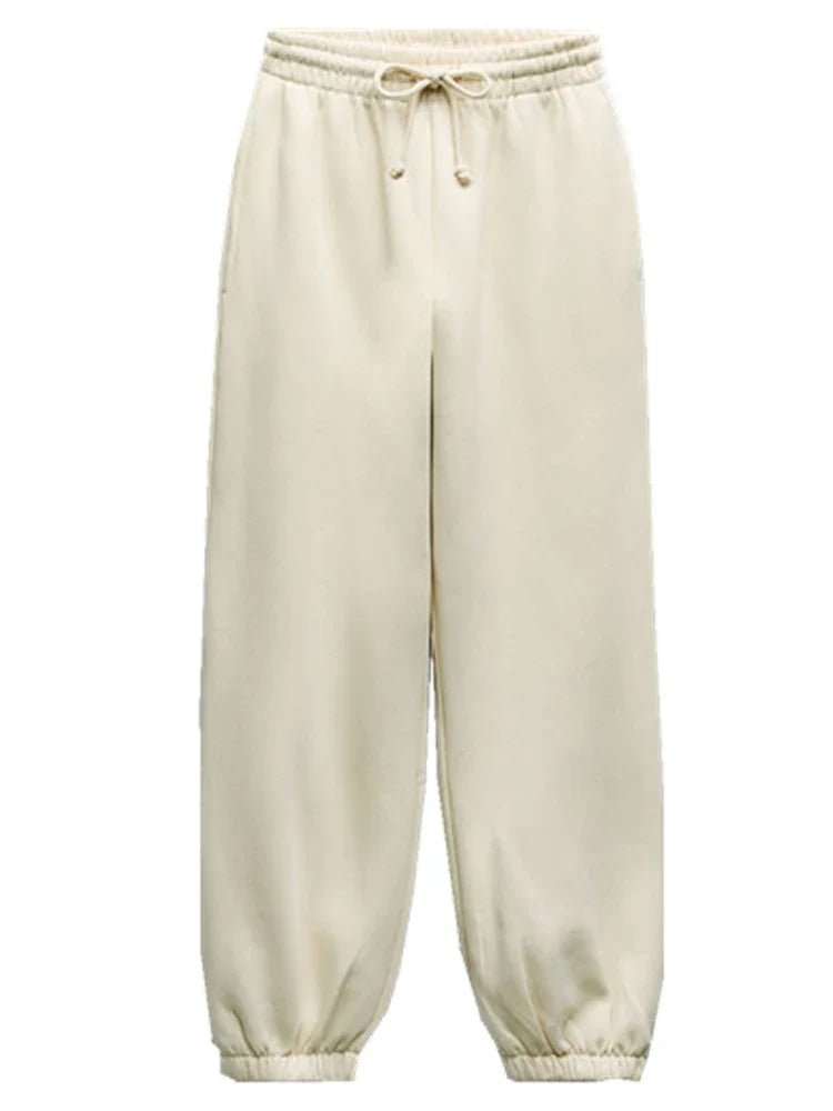 Women's Casual Sweater Pants Suit for Fall and Winter Elegant Sportswear Set