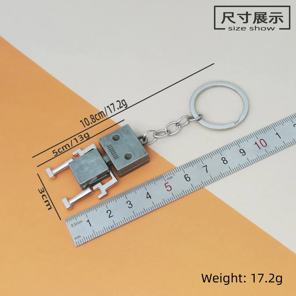 Creative Movable Robot Keychain Cute Cartoon Pendant for Fun and Playful Accessory