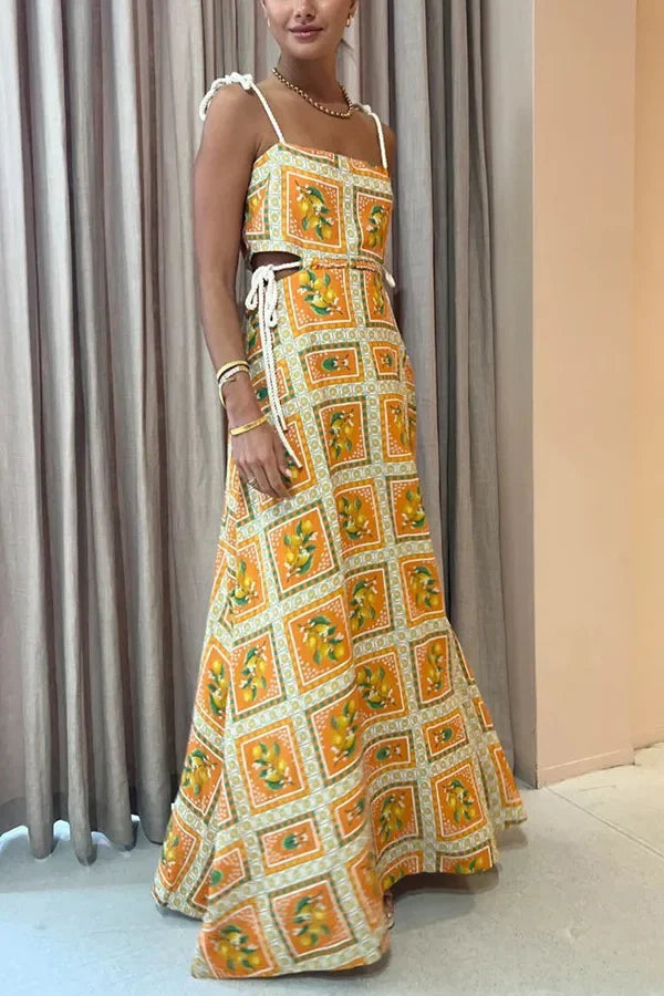 Women's Lace Drawstring Casual Wedding Banquet Dress S-XL