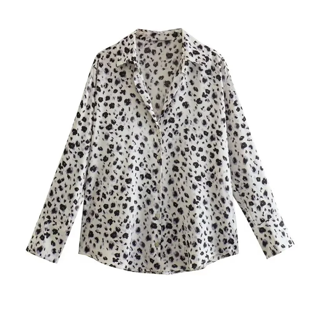 Women's Casual Loose Silk Satin Shirt with Versatile Soft Texture and Elegant Design