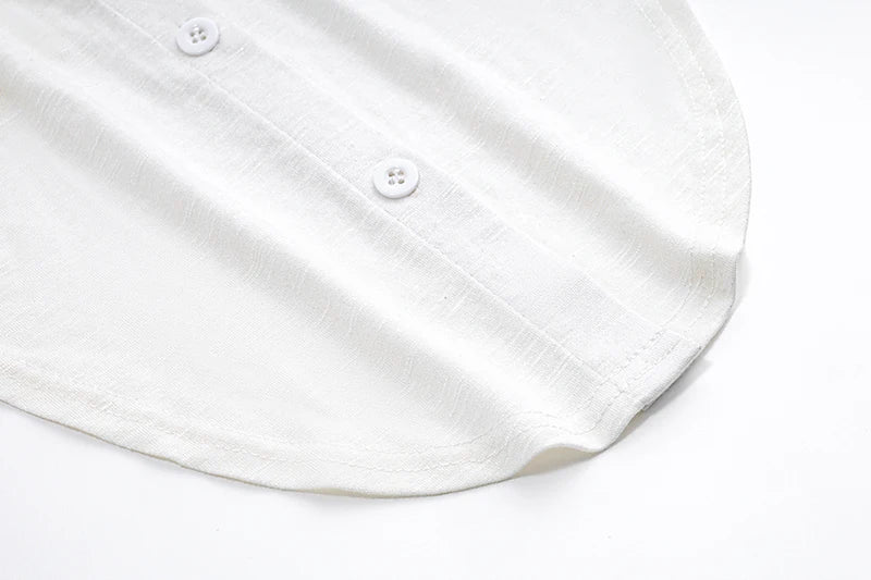 Sexy Polo Neck Button Up Crop Top Cardigan with Long Sleeves Twist Knot Bandage Vest for Women