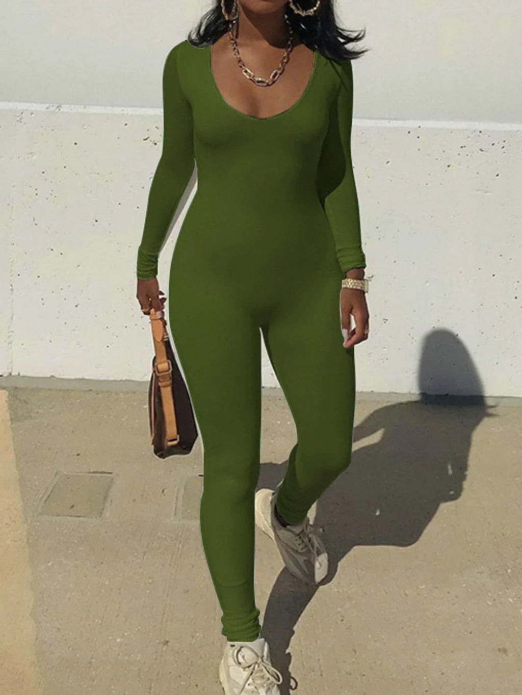 Sexy Black Butt Lift Jumpsuit for Women Long Sleeve Skinny Fitness Romper Casual Streetwear Autumn Fashion