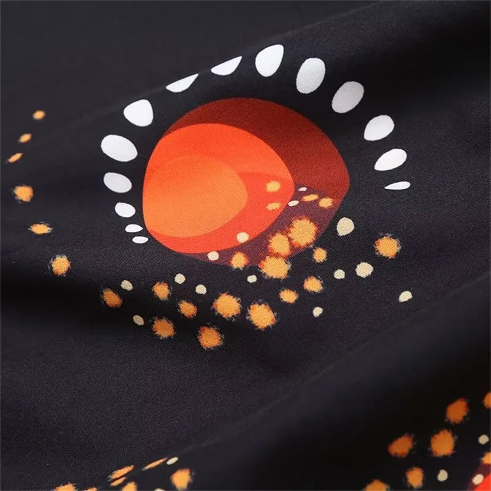 Autumn Womens Suspender Dress Printed Slim Fit Chic