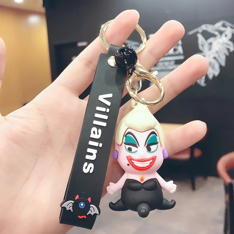 Villain Keychain Maleficent Evil Queen Cruella Bag Pendant