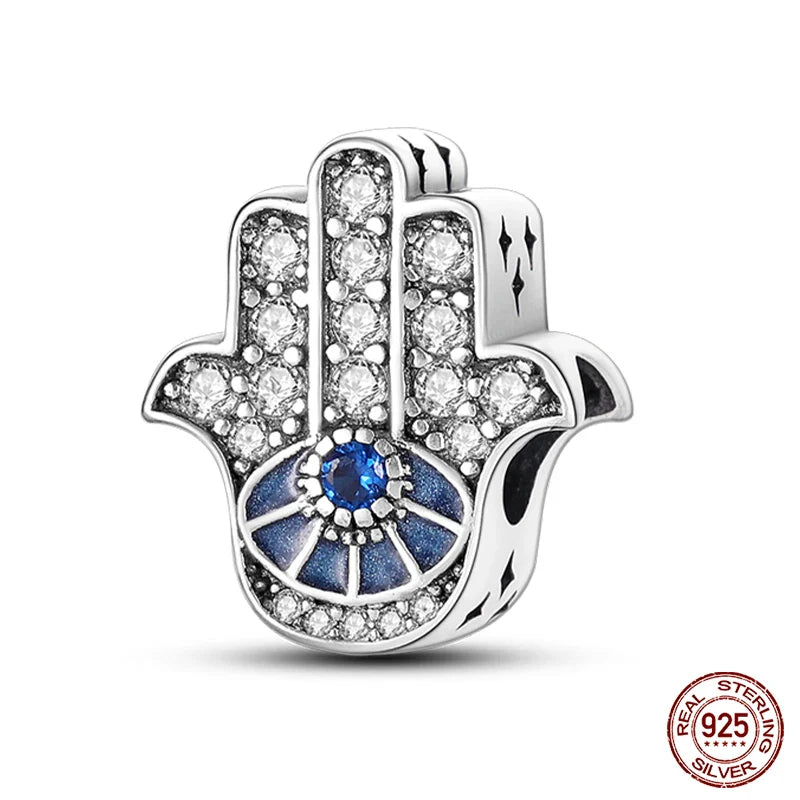 925 Silver Devil's Eye Charms Beads for Women DIY Jewelry Making