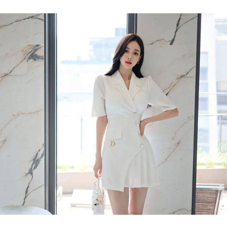 Women's Office Pencil Dress Short Sleeve Sheath Bodycon