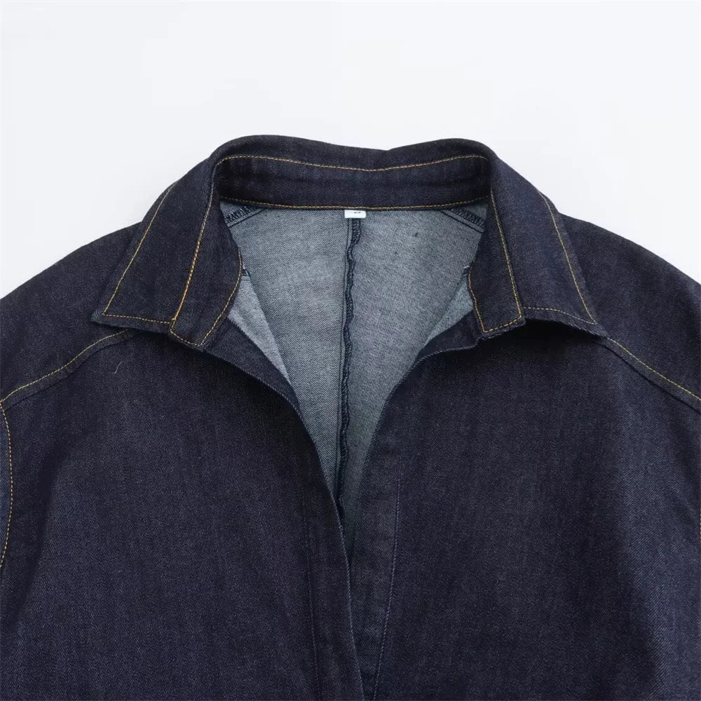 Casual Sleeveless Shirt Dress For Women Flip Collar Midi