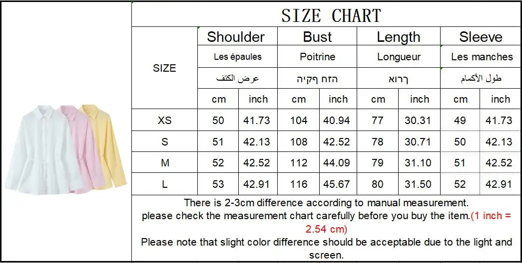 Oversized Women Blouse Summer Casual Long Sleeve Single Breasted Shirt Fashion Loose Fit Top