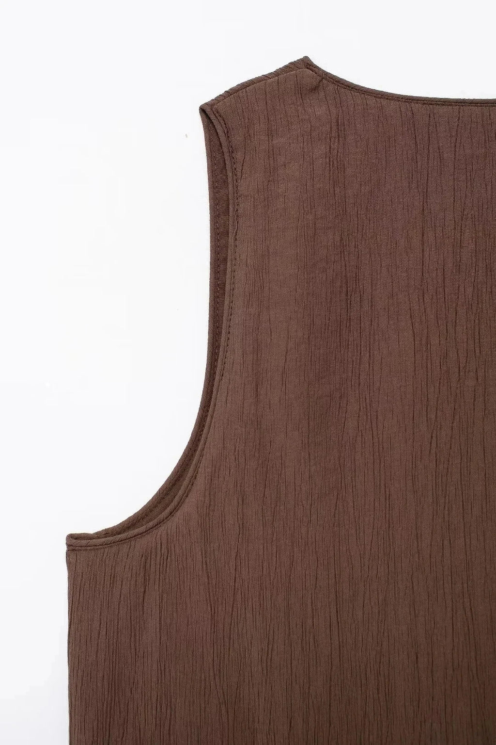 Summer Women's Elegant Solid Color Skirt Set Casual V-neck Bow Lace-Up Sleeveless Crop Vest Top with Loose Drawstring Midi Skirt