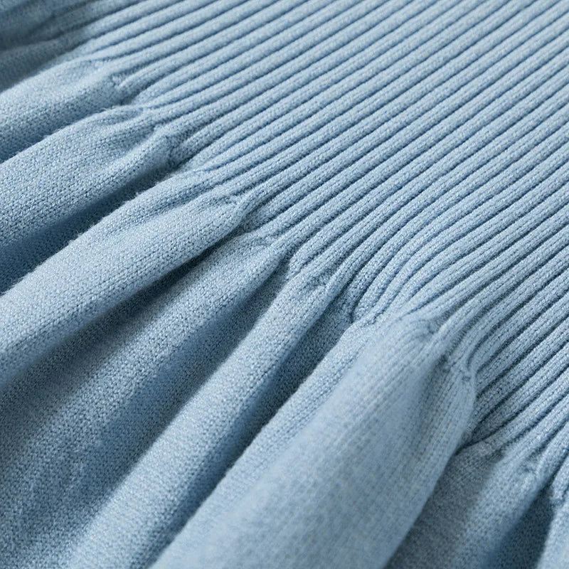 Women's Autumn Knit Dress Bodycon Maxi O Neck Chic Office