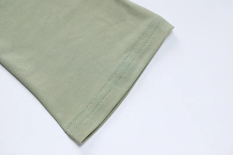 Women's Two-Piece Long Sleeve Drawstring Crop Top and Mini Skirt Bodycon Matching Set Sexy Clubwear