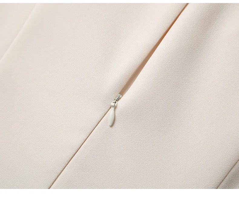 White Floral Embroidery A-Line Dress Short Sleeve Chic