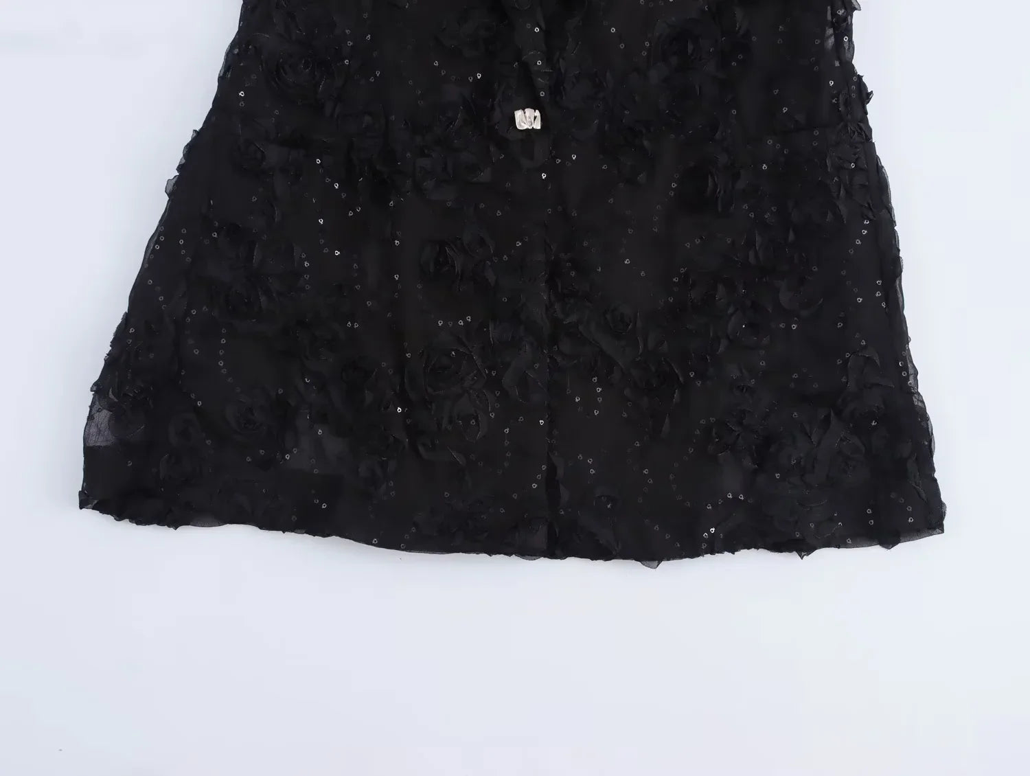 Sequin Two Piece Set for Women with Translucent Blazer Coat and Elegant Pants Stylish Party Outfit