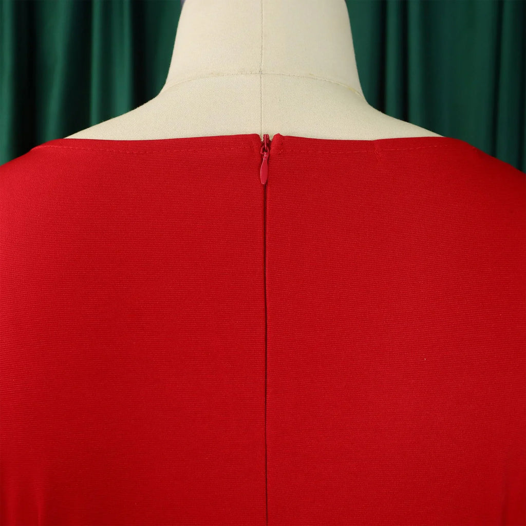 Elegant Office Dress For Women O Neck Half Sleeve Sheath