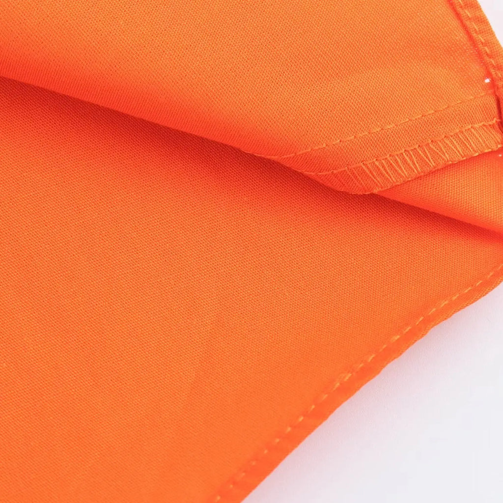 Orange Puff Sleeve Mini Dress With Bow Belt For Women