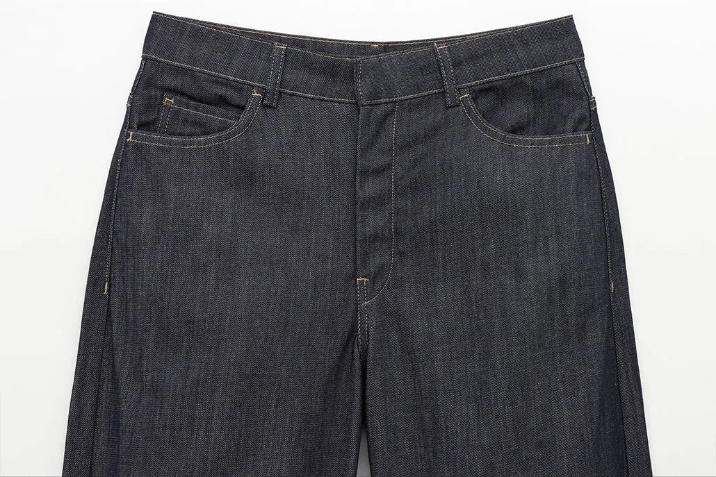 Women's Denim Jacket and Pants Set with Long Sleeve Blazer, Strapless Vest, and Straight Leg Jeans Fashion Outfit