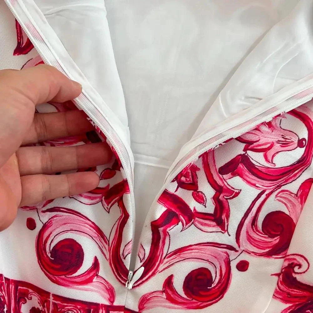 Floral Print Sleeveless Mini Dress for Summer Vacation