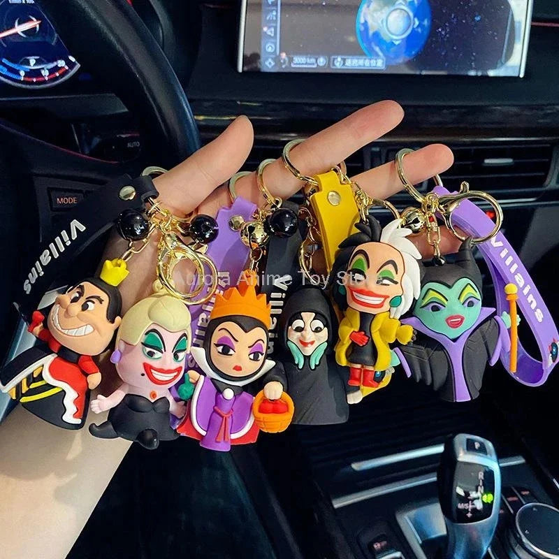 Villain Keychain Maleficent Evil Queen Cruella Bag Pendant